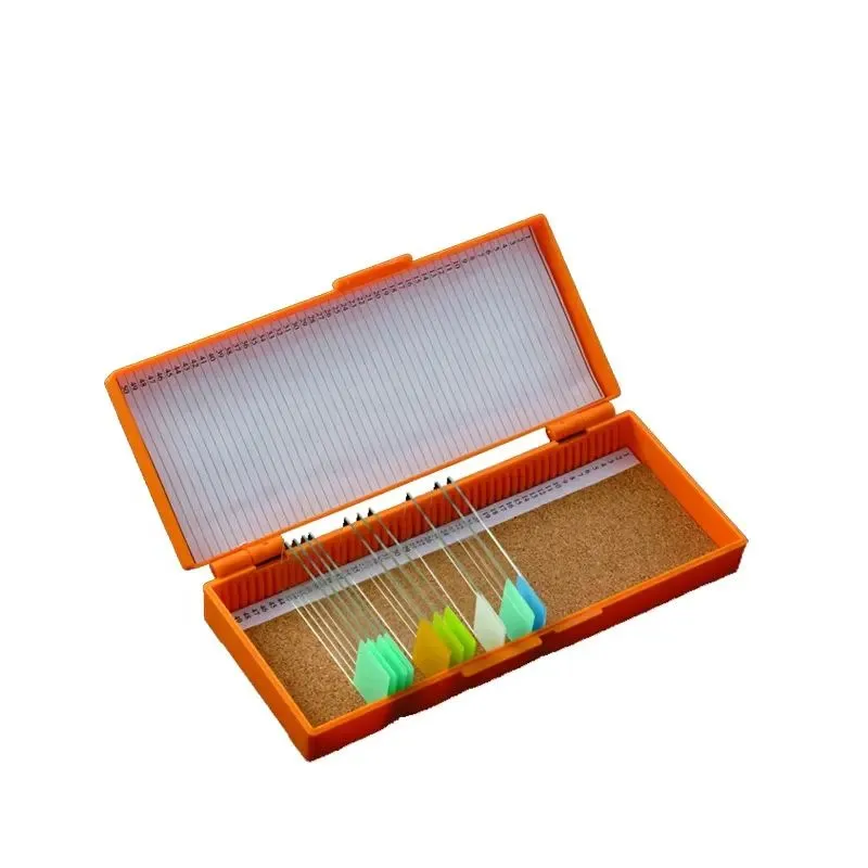 Kartoninis plastikinis stiklelių dėklas Laiškų siuntėjai Mikroskopas Stiklinių stiklelių laikymo dėžutė