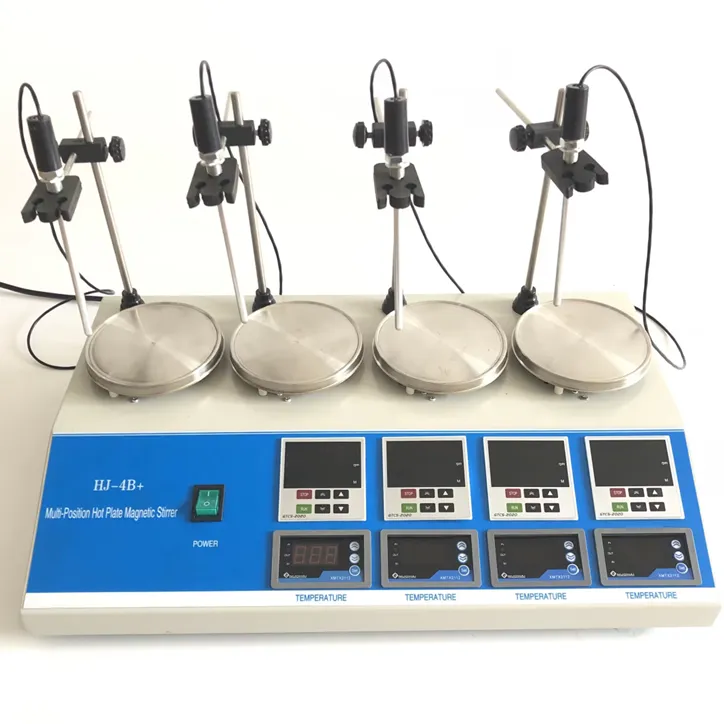 Kelių padėčių magnetinis maišytuvas su kaitlente